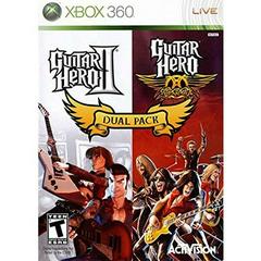 An image of the game, console, or accessory Guitar Hero II & Guitar Hero Aerosmith Dual Pack - (CIB) (Xbox 360)