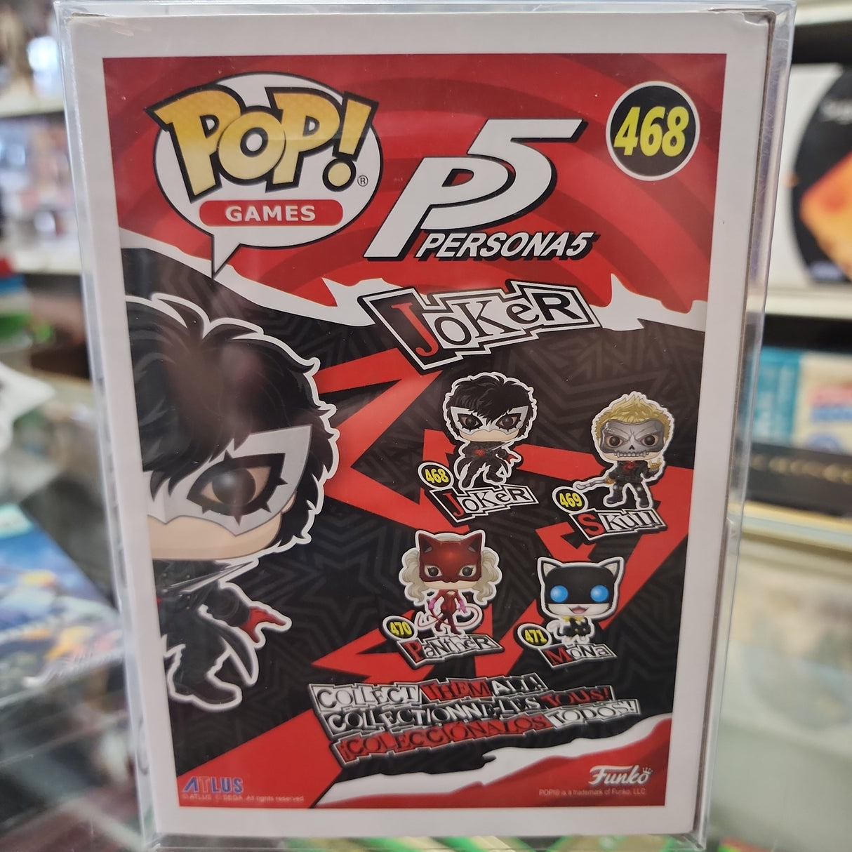 POP Games Joker Persona 5 (Prototipo exclusivo de Funko) (Firmado por el actor de voz Xander Mobus) (Beckett CoA incluido) 468