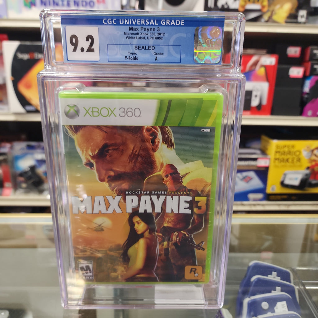 An image of the game, console, or accessory Max Payne 3 - (CGC 9.2) (Sealed - P/O) (Xbox 360)