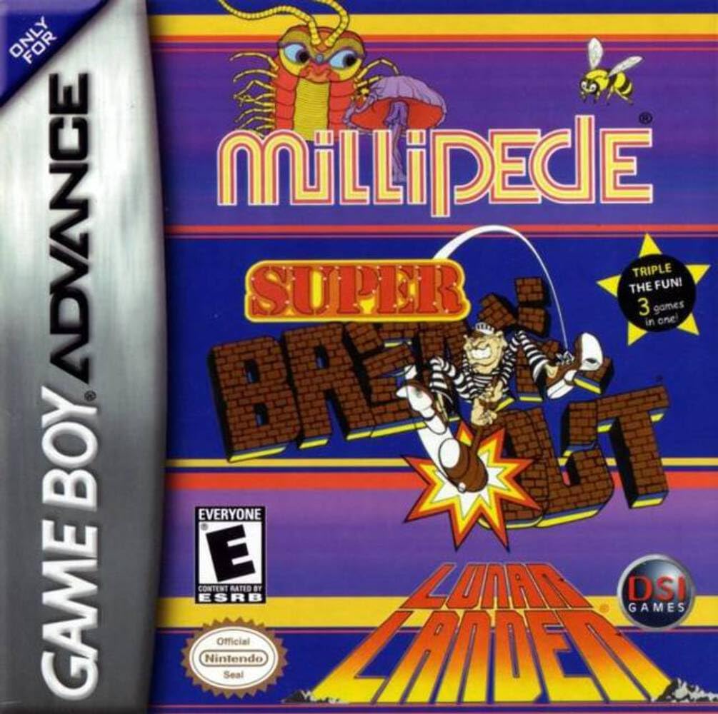 Millipede / Super Breakout / Lunar Lander - (LS) (GameBoy Advance)