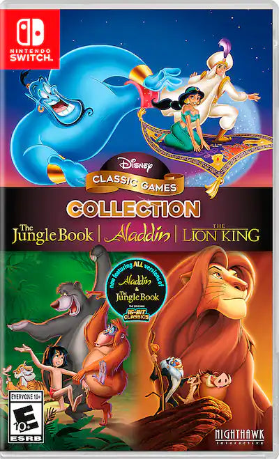 Disney Classic Games Collection: The Jungle Book, Aladdin, & The Lion King - (NEW) (Nintendo Switch)
