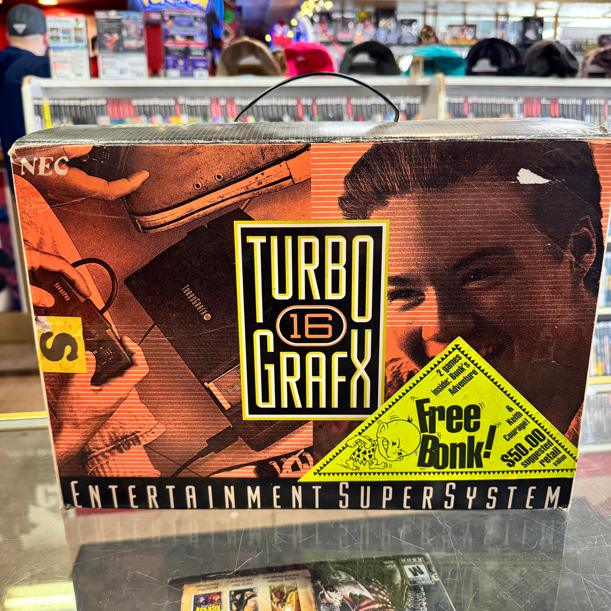 TurboGrafx-16 System with Bonk/Keith Courage - (CIB) (TurboGrafx-16)