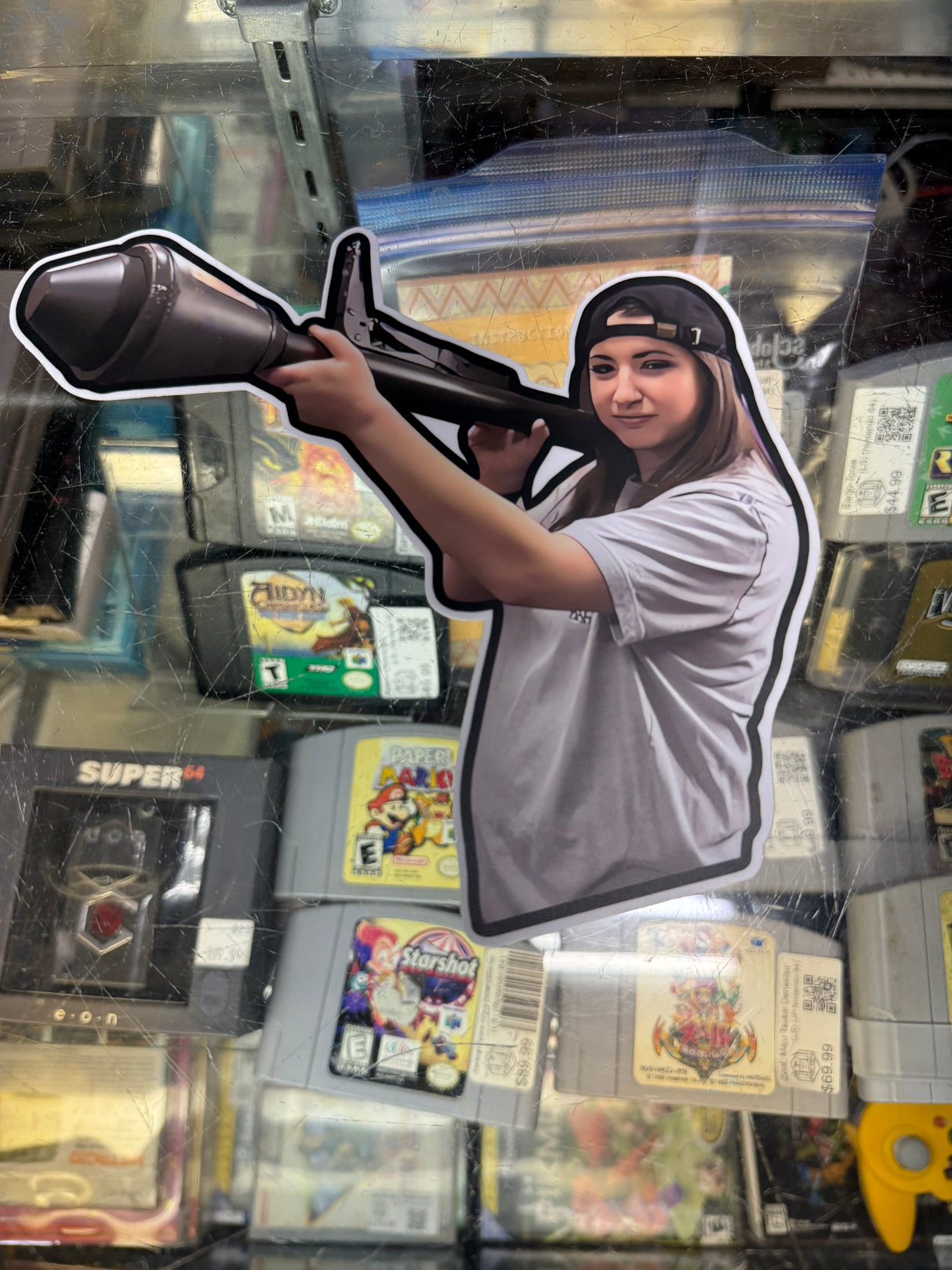 Giant Amanda Rocket Launcher Sticker