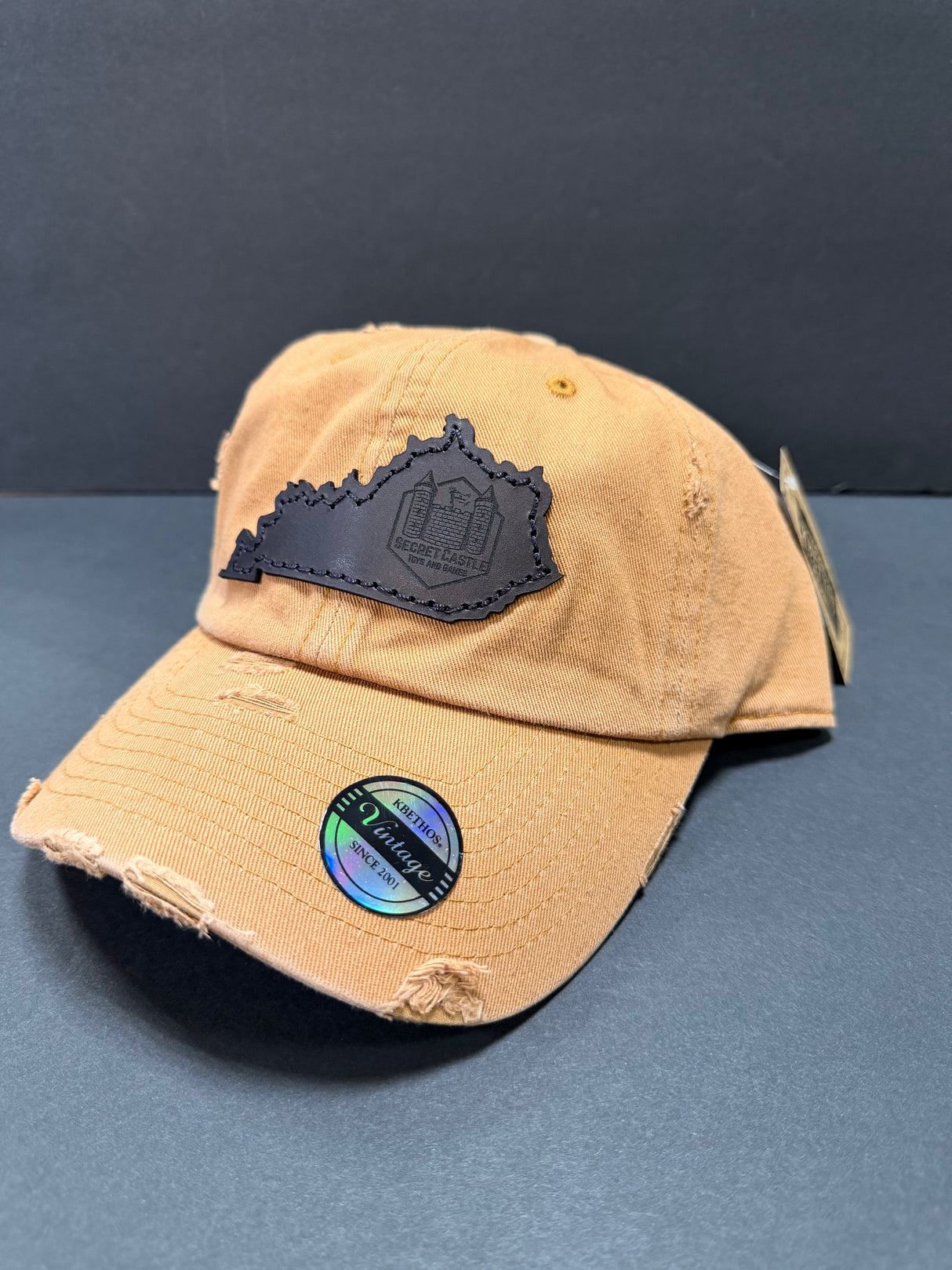 KBethos - Distressed Dad Cap "Carhartt" Color KY State Patch