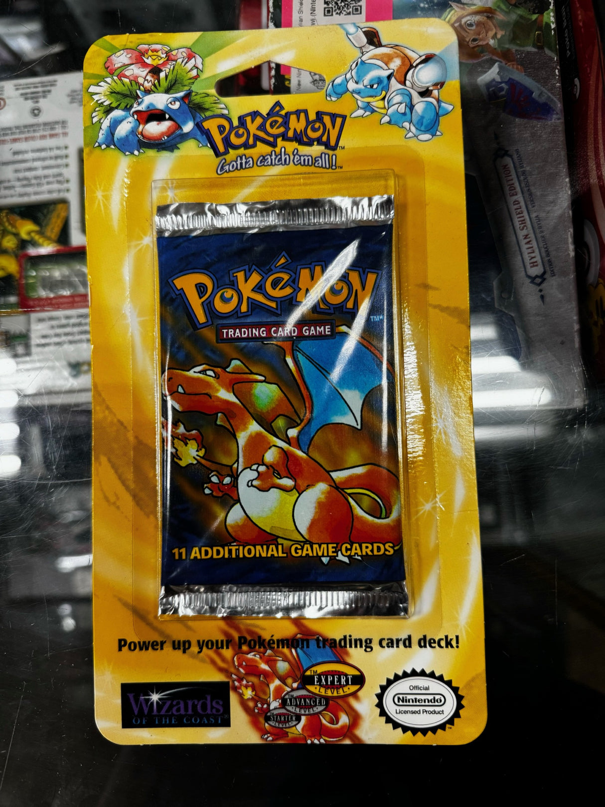 Pokemon Base Set Carded Blister Booster Pack - Sealed