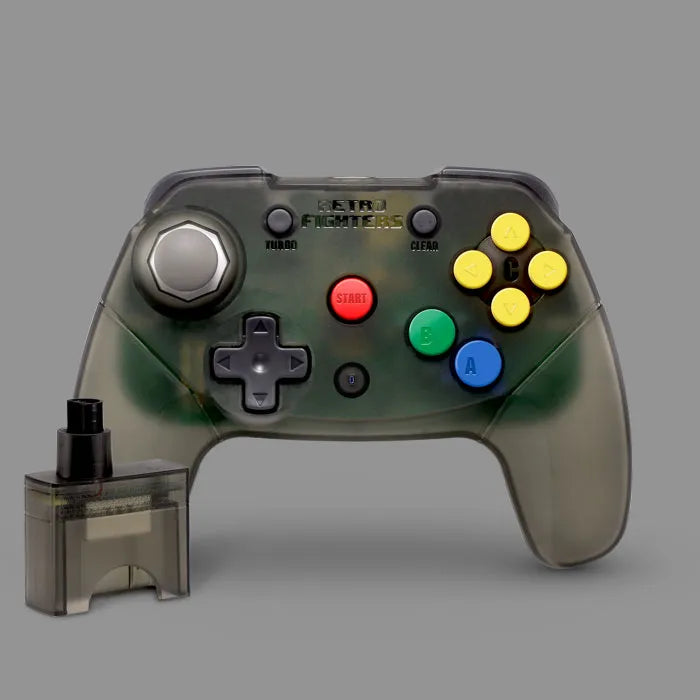 Retro Fighters Brawler N64 Wireless Controller (Smoke Grey)