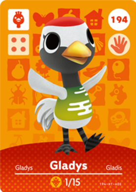 Gladys Animal Crossing Amiibo Card - Animal Crossing Cards - Series 2