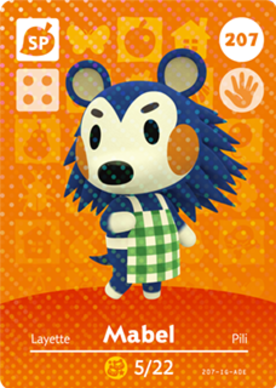 Mabel Animal Crossing Amiibo Card - Animal Crossing Cards - Series 3