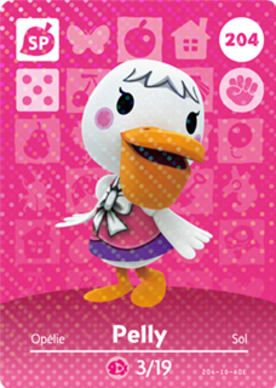 Pelly Animal Crossing Amiibo Card - Animal Crossing Cards - Series 3