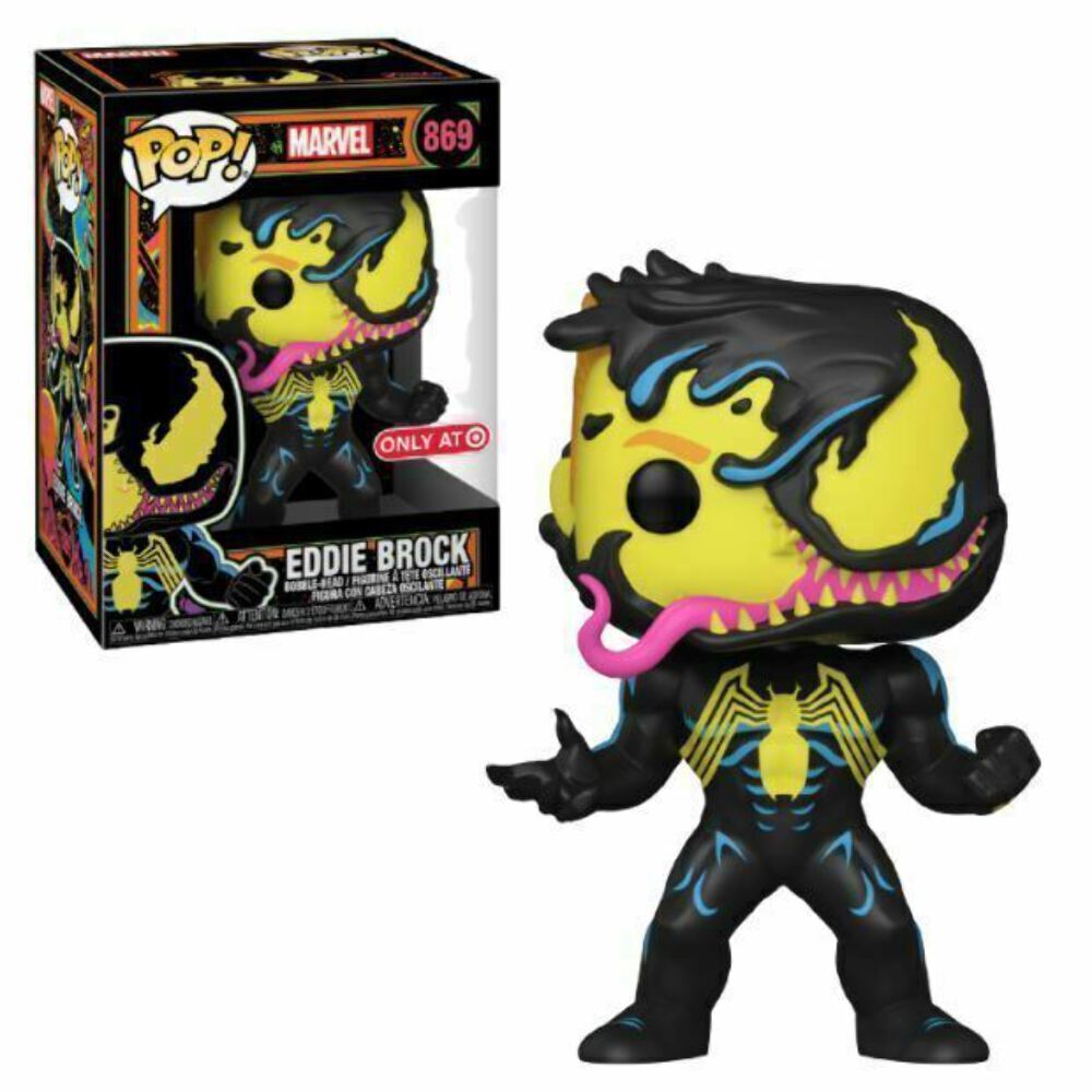 Funko Pop Marvel Eddie Brock Target #869 Blacklight