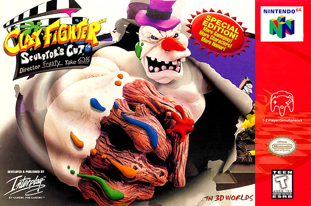 Clay Fighter Sculptors Cut - (LS) (Nintendo 64)