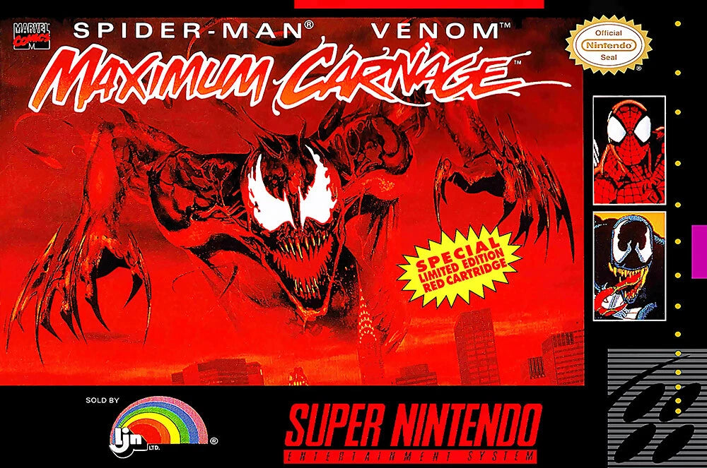 Spiderman Maximum Carnage - (LS Flaw) (Super Nintendo)
