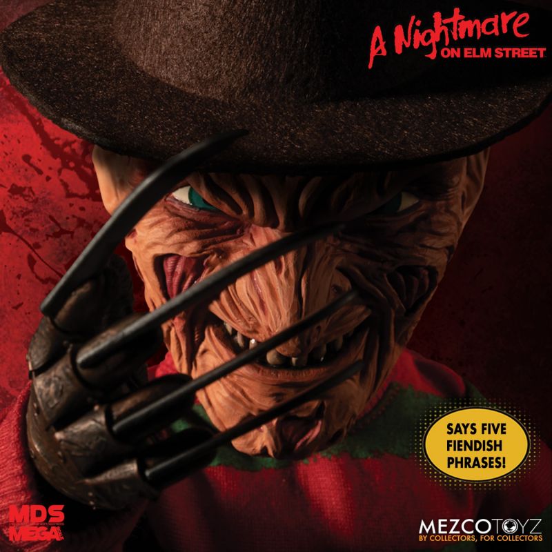 Mezco MDS Mega Scale FREDDY KRUEGER Pesadilla en Elm Street HABLANDO Figura de 15"