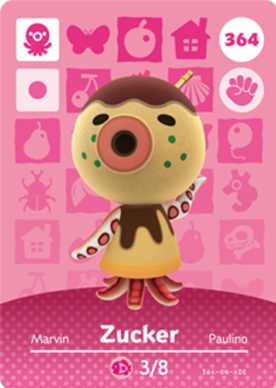 Zucker Animal Crossing Amiibo Card - Animal Crossing Cards - Series 4