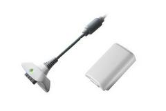 White Play and Charge Kit - (New) (Xbox 360)