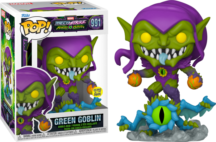 POP Green Goblin Marvel Mechstrike Monster Hunters (Brilla en la oscuridad) (Exclusivo de Walmart) 991