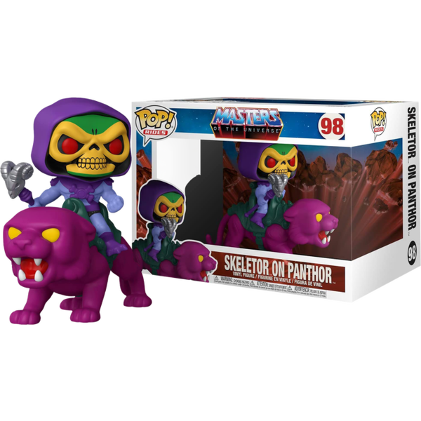 POP monta a Skeletor en Panthor Masters of the Universe 98