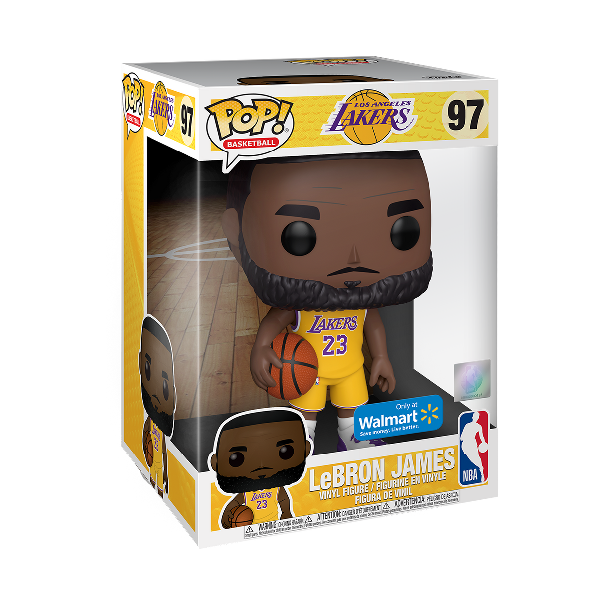 Funko POP Baloncesto Jumbo LeBron James (Exclusivo de Walmart) 97