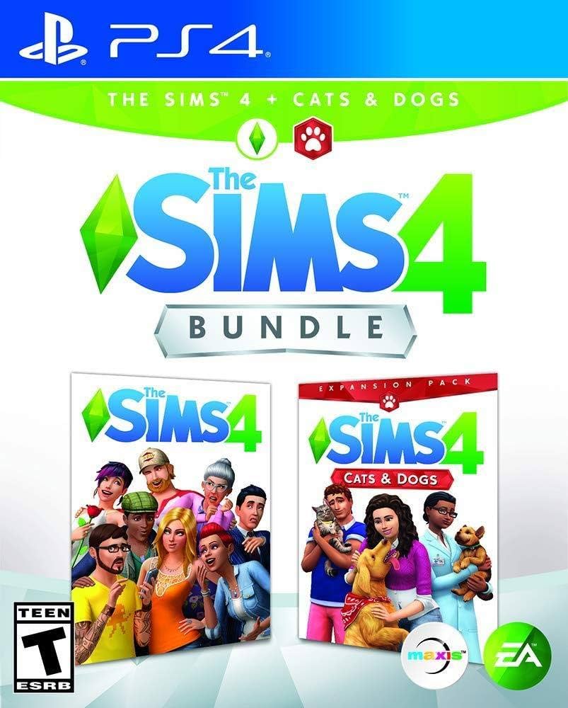 An image of the game, console, or accessory The Sims 4 Plus Cats and Dogs - (CIB) (Playstation 4)