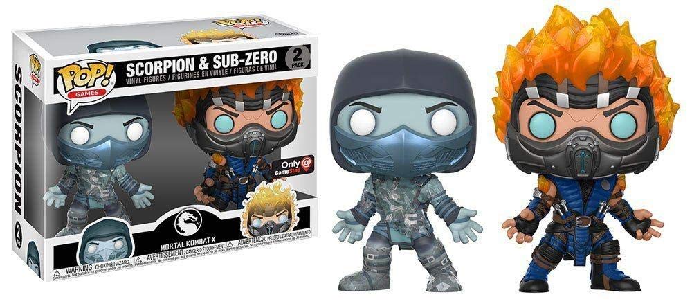 Juegos POP Scorpion y Sub-Zero Mortal Kombat X (exclusivo de Gamestop) Paquete de 2
