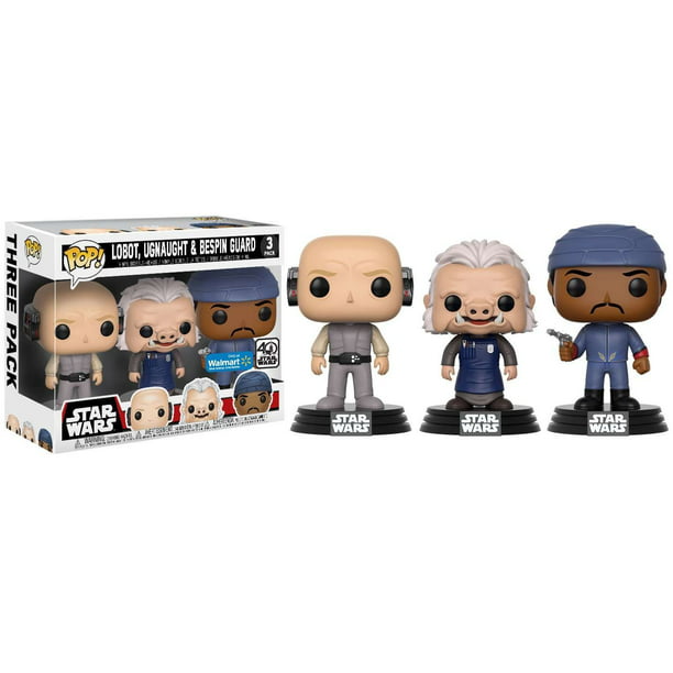 POP Lobot, Ugnaught y Bespin Guard Star Wars (exclusivo de Walmart) paquete de 3
