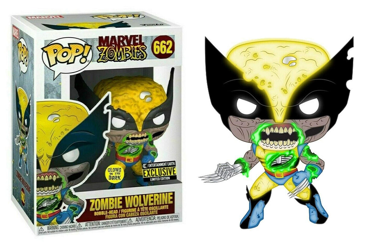 POP Zombie Wolverine Marvel Zombies (Brilla en la oscuridad) (Exclusivo de Entertainment Earth) 662