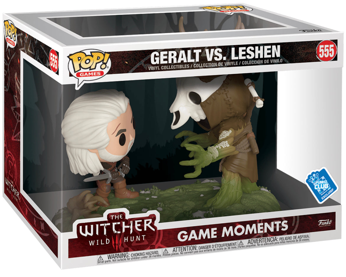 Juegos POP Geralt VS. Leshen Witcher III Caza Salvaje (Momentos del Juego) (Funko Insider Club) 555