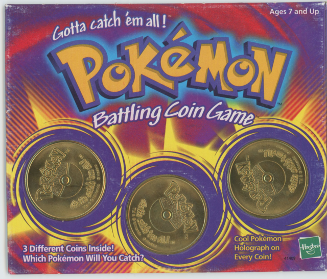 Juego de monedas de batalla Pokémon (incluye 3 monedas)