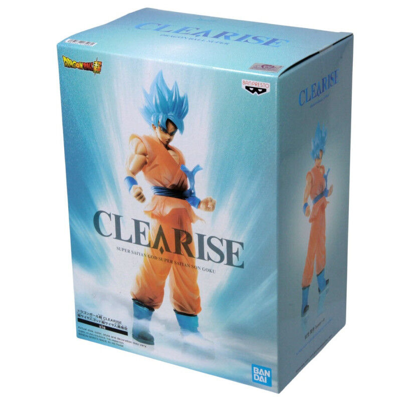 Banpresto 17508 Dragon Ball Super Clearise SSGSS Super Saiyan Dios Super Saiyan Son Goku Figura