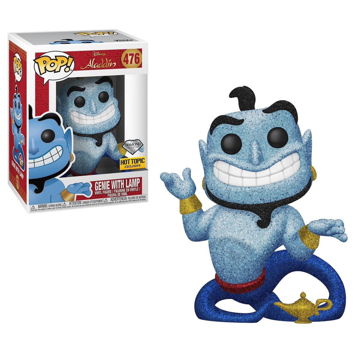 POP Genie con lámpara Aladdin (Exclusivo de Hot Topic) (Colección Diamond) 476