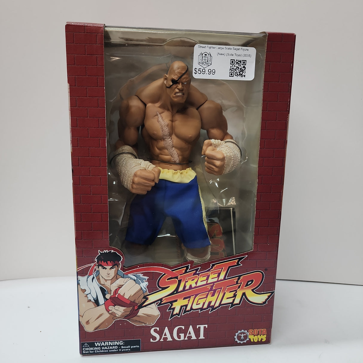 Street Fighter Large Scale Sagat Figure - (Sealed - P/O) (Sota Toys) (2005)