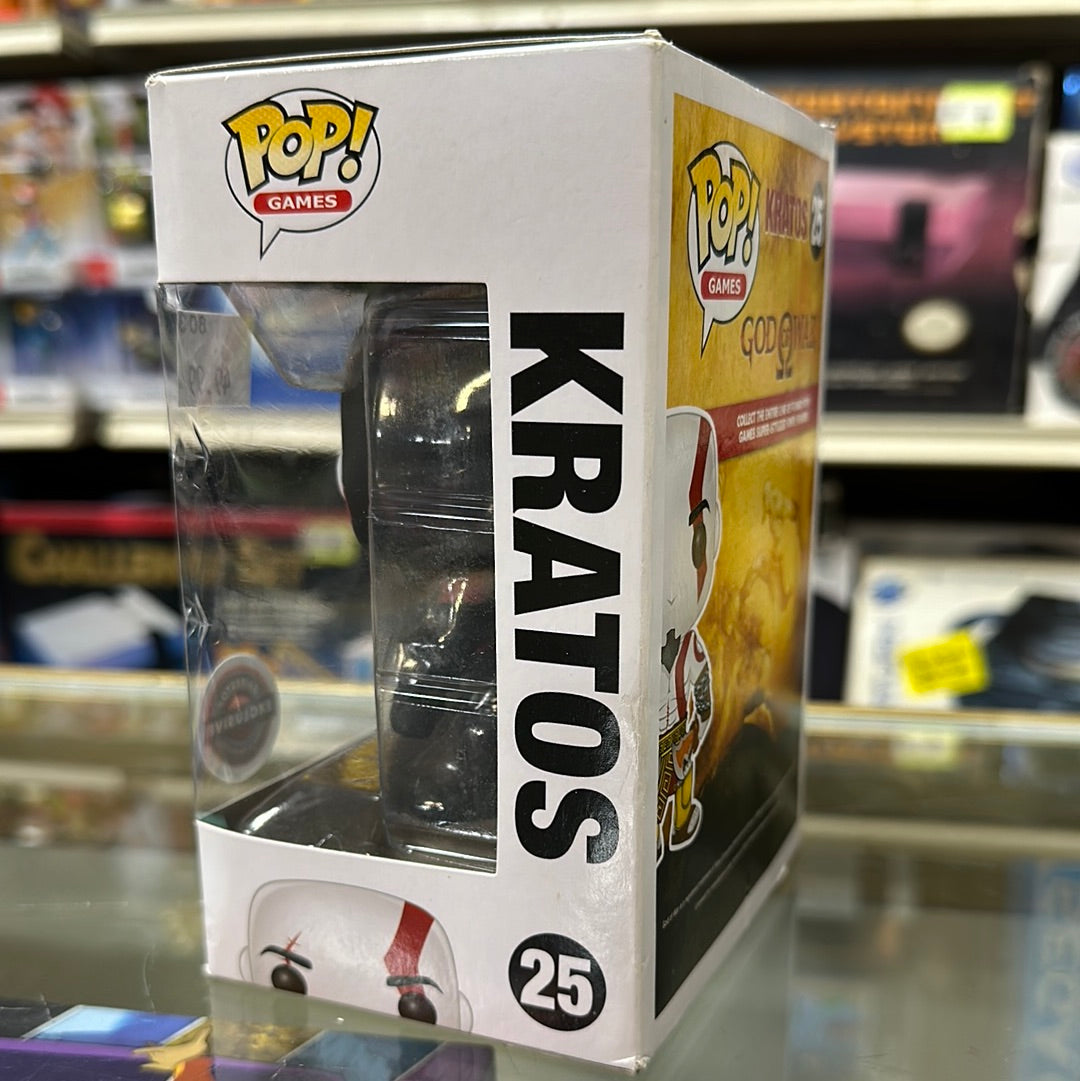 Funko Pop Games God of War Kratos GME EXCL #25 (Window Box Damage)