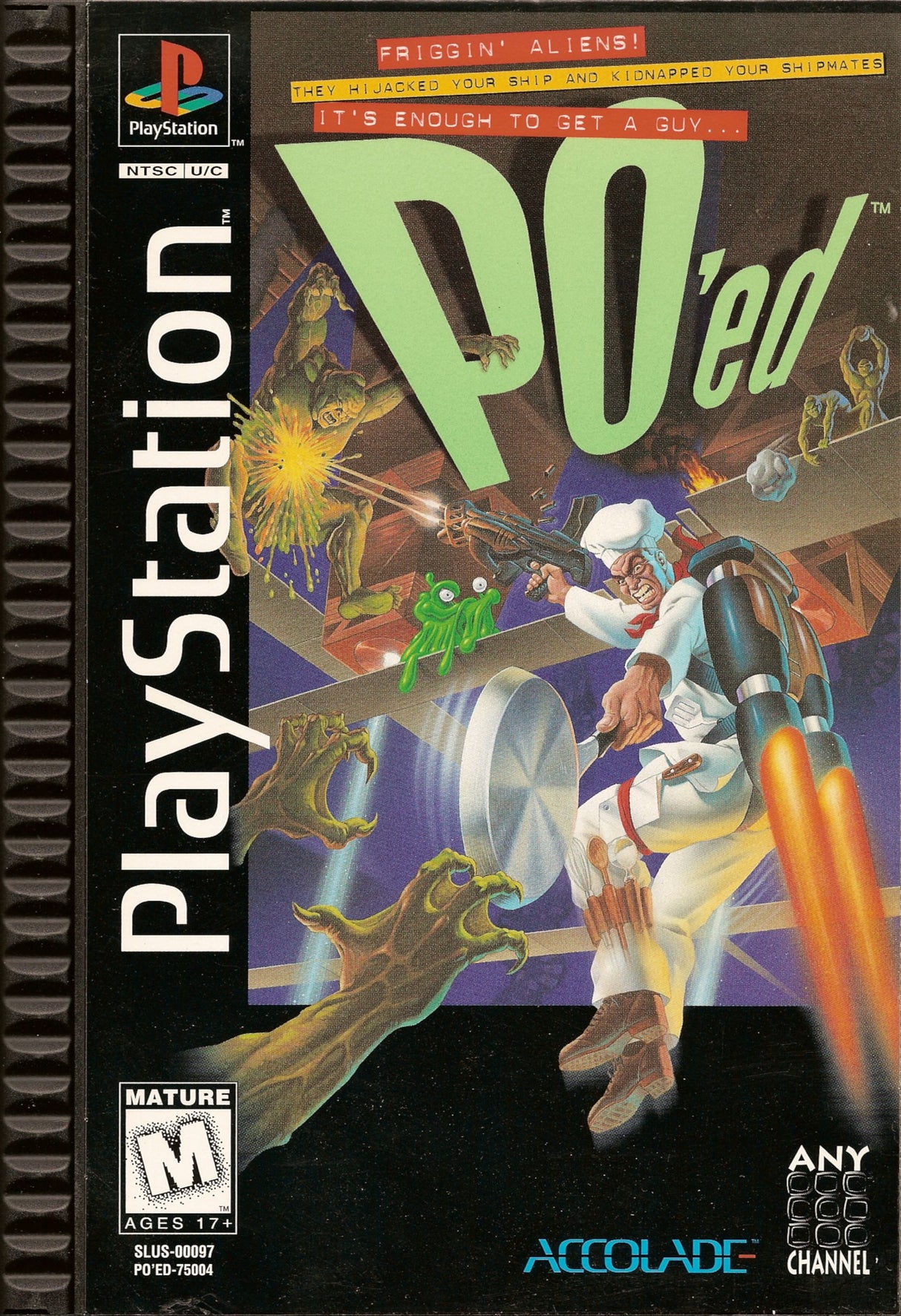 PO'ed [Long Box] - (CIB Flaw) (Playstation)