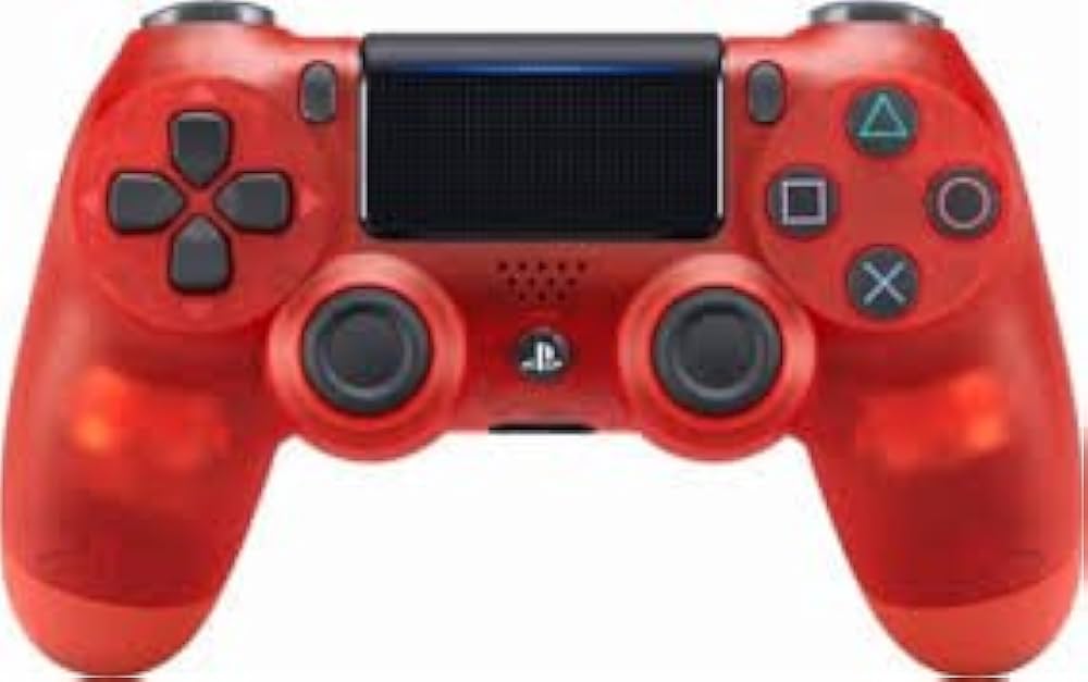Playstation 4 Dualshock 4 Red Crystal Controller - (LS) (Playstation 4)