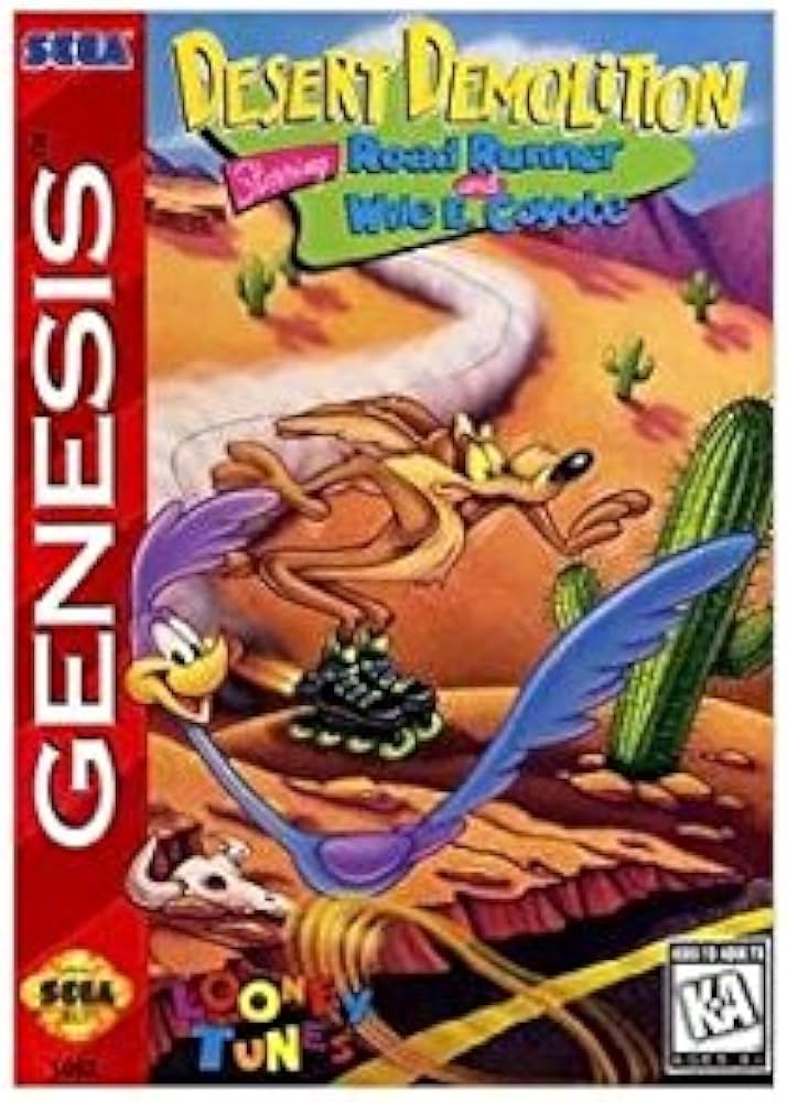 Desert Demolition [Cardboard Box] - (CIB Flaw) (Sega Genesis)