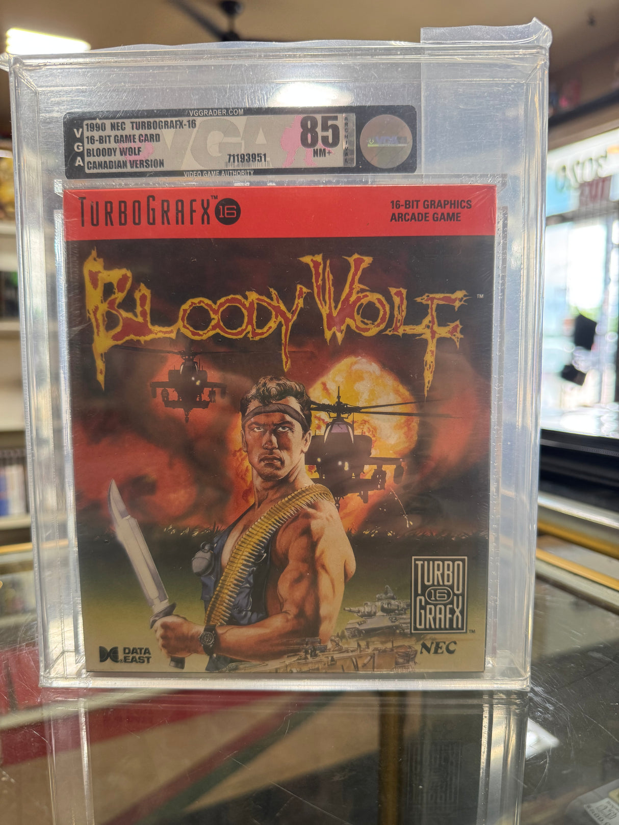 Bloody Wolf [Canadian][VGA Graded 85 NM+] - (New) (TurboGrafx-16)