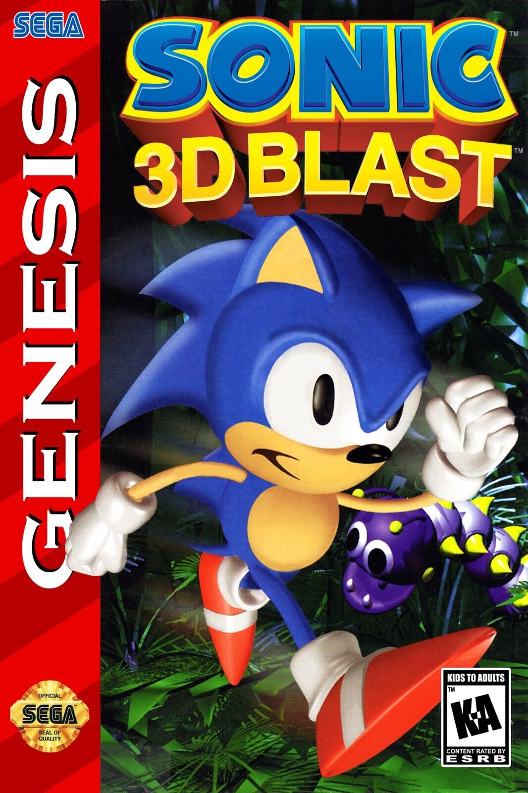 Sonic 3D Blast [Cardboard Box] - (CIB) (Sega Genesis)