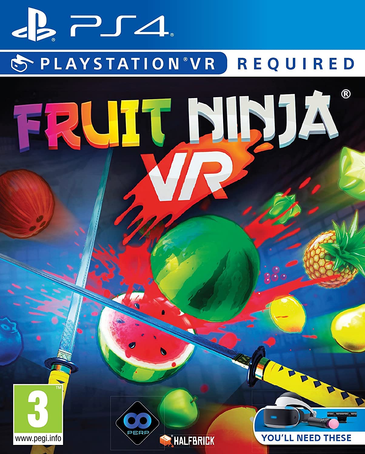 Fruit Ninja VR PAL - (CIB) (Playstation 4)