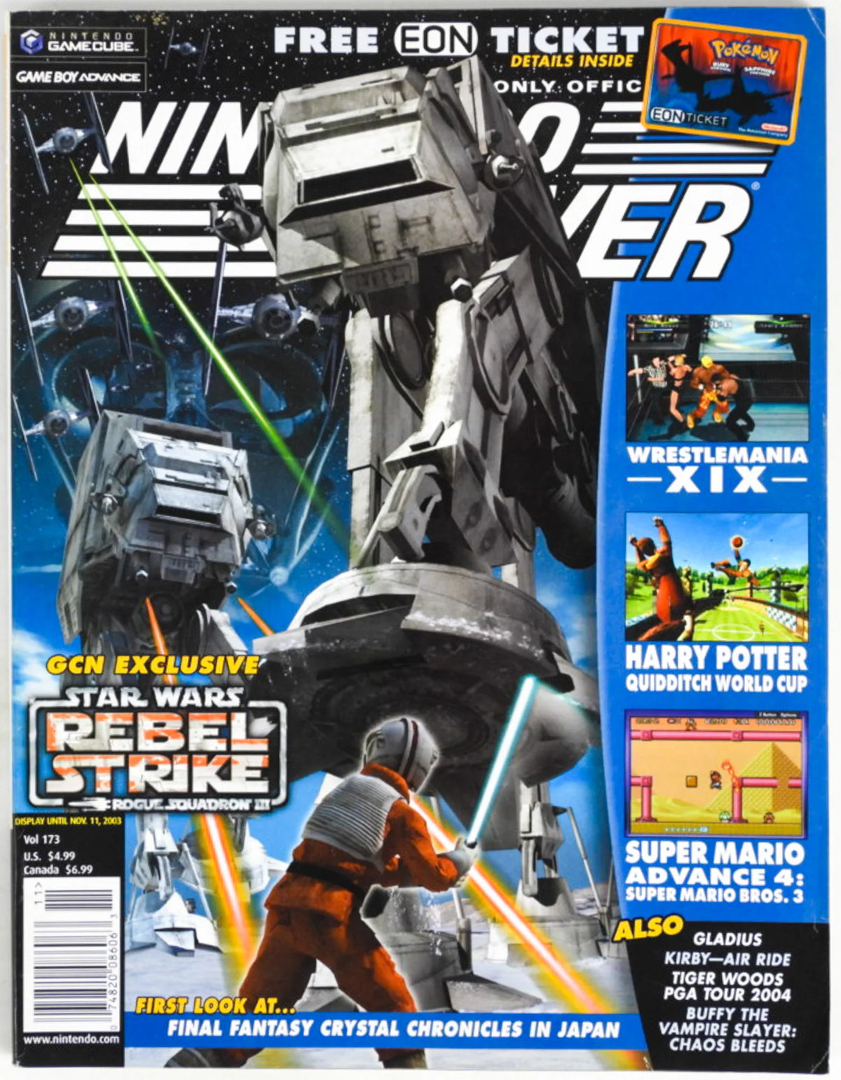 [Volume 173] Star Wars Rebel Strike [No Eon Ticket] - (P/O Book) (Nintendo Power)