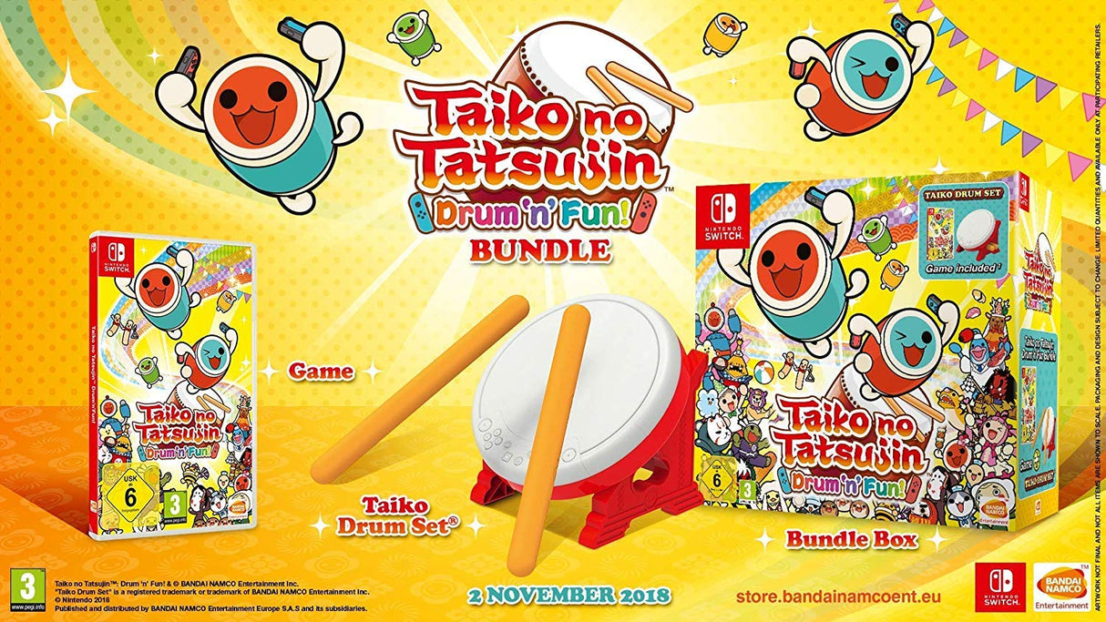 Hori Taiko Master Controller with Rhythm Festival - (CIB) (Nintendo Switch)