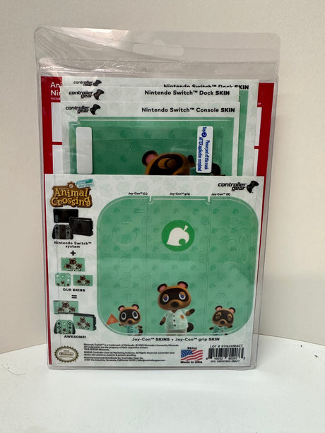 Animal Crossing Tom Nook y Steam Nintendo Switch Skin y protector de pantalla