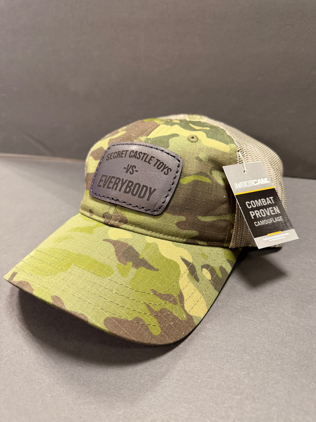 Richardson 111PT Tropic Green Multicam Rounded Hex Black Patch