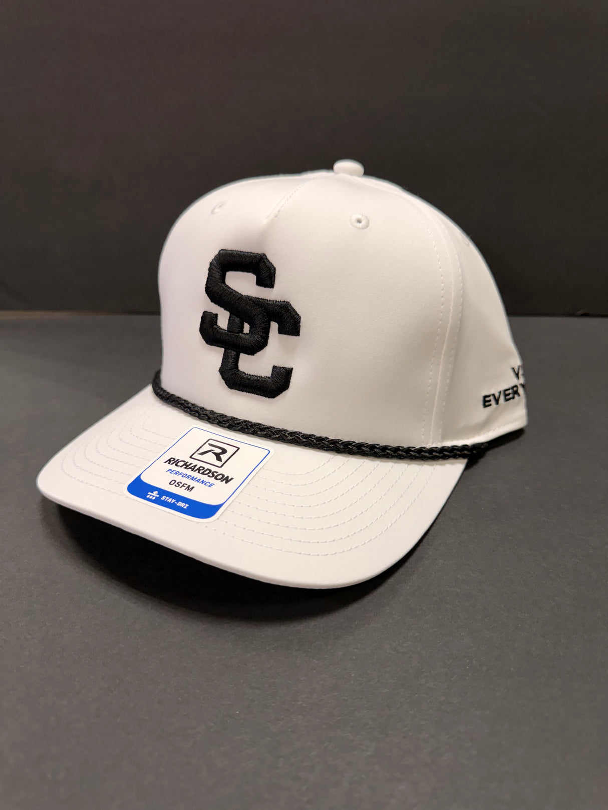 Richardson 258 White/Black Rope SC