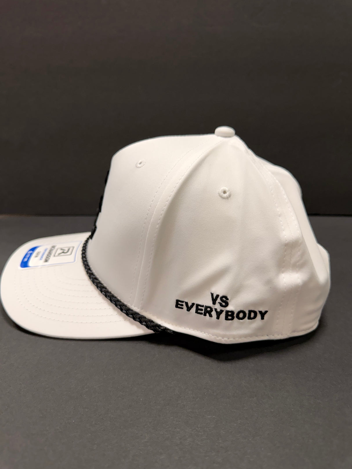 Richardson 258 White/Black Rope SC