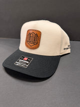 Richardson 323 "Champ" Khaki/Black Tall Sign Patch Hat