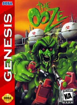 The Ooze [Cardboard Box] - (CIB Flaw) (Sega Genesis)