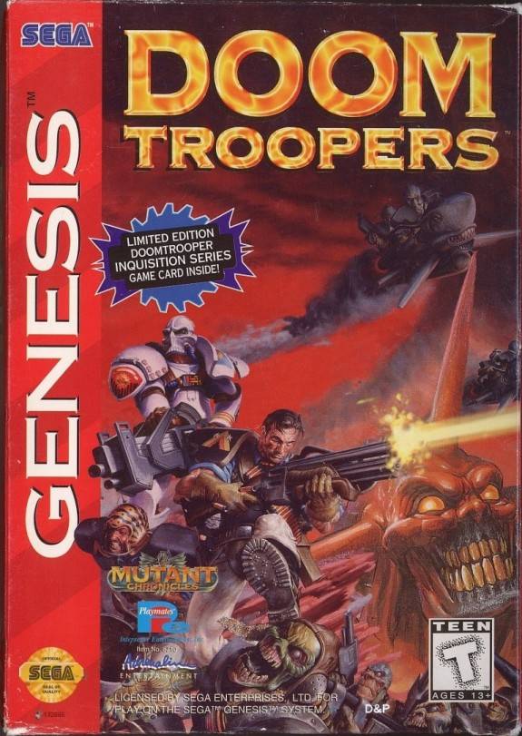Doom Troopers [Cardboard Box] - (CIB) (Sega Genesis)