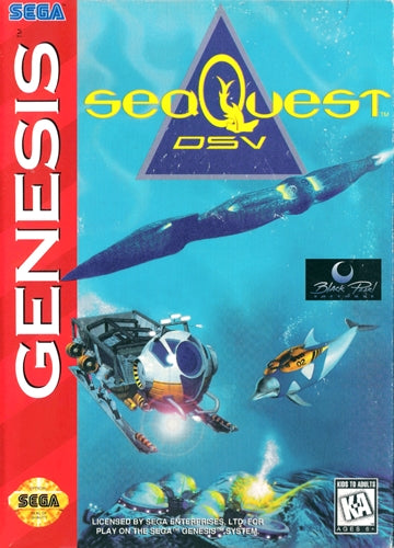 SeaQuest DSV [Cardboard Box] - (CIB) (Sega Genesis)