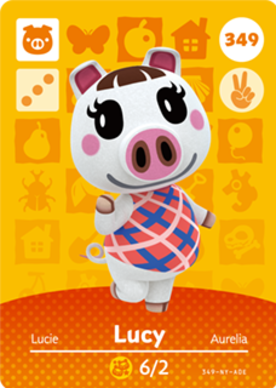 Lucy Animal Crossing Amiibo Card - Animal Crossing Cards - Series 4