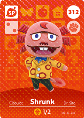 Shrunk Animal Crossing Amiibo Card - Animal Crossing Cards - Series 4
